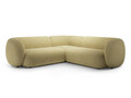 Coltar simetric 5 locuri, Kate, Micadoni, 252x252x76 cm, tesatura structurata, galben melanj