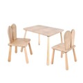 Set masa si scaun pentru copii, Rosewood, BLTYZ-AKTV061-1, Stejar