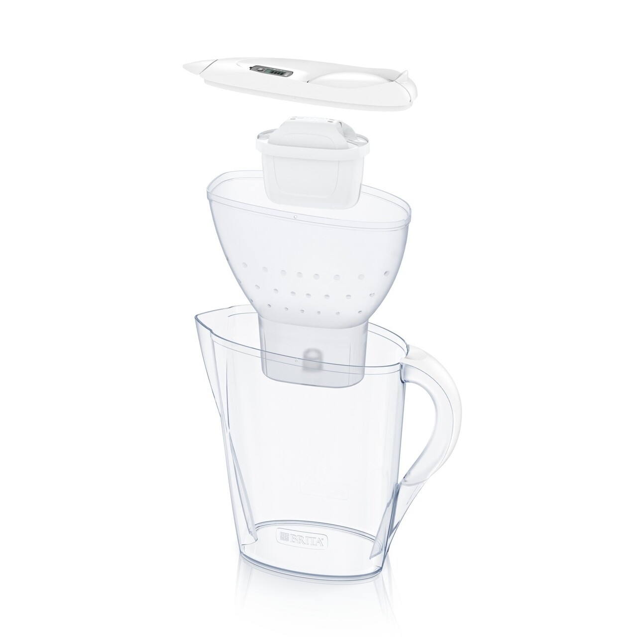 Cana Filtranta Brita, Marella MAXTRA+, Plastic, 2.4 L, Starter Pack + 3 Filtre, Alb