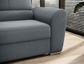 Coltar extensibil stanga 3 locuri ELTAP, LT-04VE, Siber, 270x186x93 cm, lemn/poliester, gri deschis