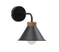 Aplica de perete ELTAP, Detmer, 17x25x20 cm, 1xE27, 15W, otel, negru/auriu