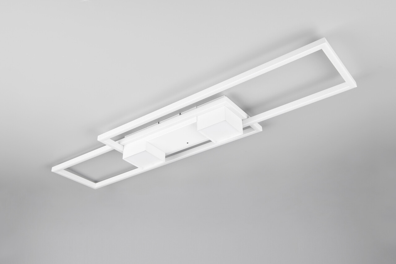 Plafoniera Albany, TRIO, 100x28x8 cm, 37W, 1x SMD, aluminiu, alb mat - 2 | YEO