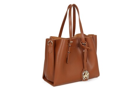Geanta Beverly Hills Polo Club, 602, piele ecologica, maro