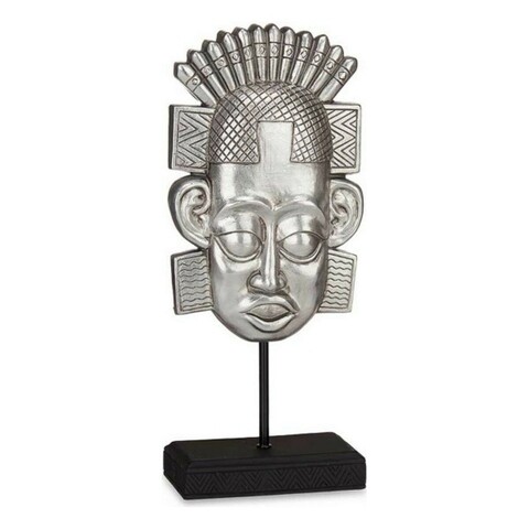Decoratiune Indian Man, Gift Decor, 17.5 x 10.5 x 36 cm, polirasina, argintiu