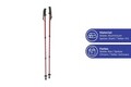 Set 2 bete telescopice pentru drumetie Maximex, Telescopic, 60x10x5 cm, aluminiu, negru/rosu