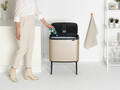 Cos de gunoi cu soft touch, Brabantia, Bo Touch Metallic, 36 L, 31.2x54x68 cm, otel, auriu