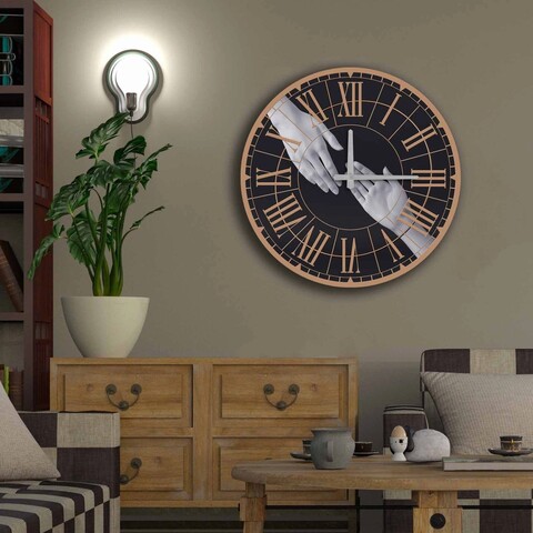 Ceas de perete, 5050ms-061, mdf, ø50 cm, multicolor