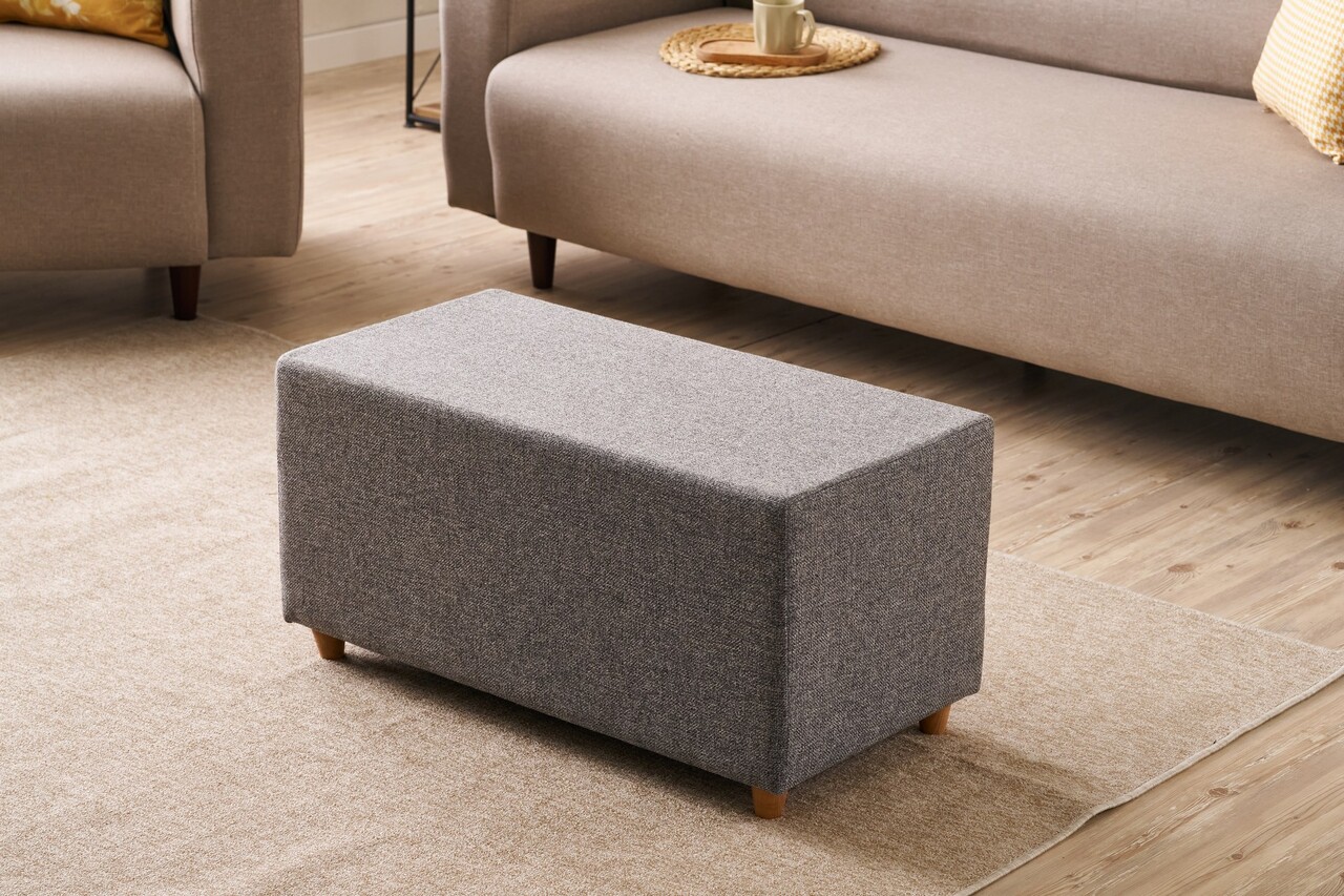Taburet, Atelier del Sofa, 825BLC5181, Lemn, Antracit - view 2