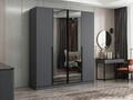 Dulap pentru haine, Hanah Home, Nisa, 180x210x52 cm, Antracit