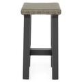 Set 2 taburete, Tonic, L.36 l.40 H.70 cm, negru