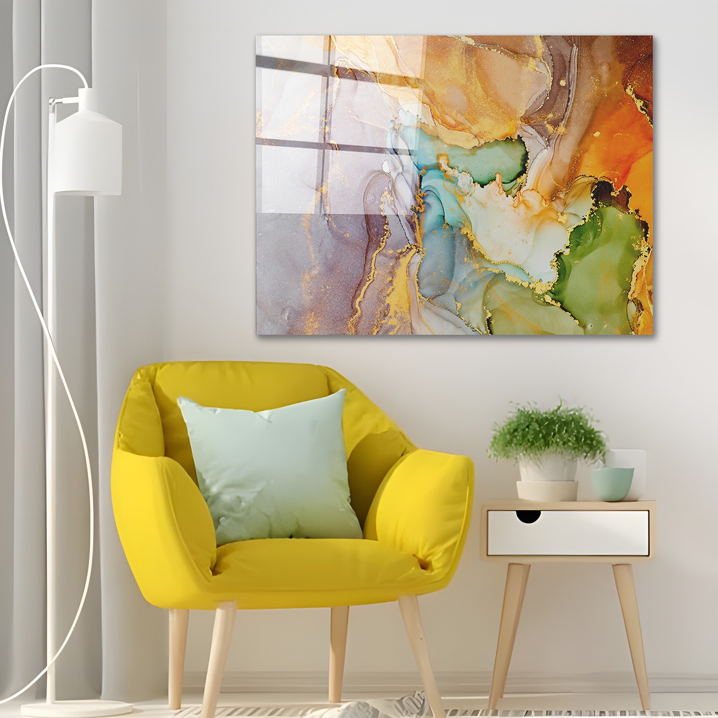 Tablou decorativ, 2078, 70 x 100 cm, Multicolor