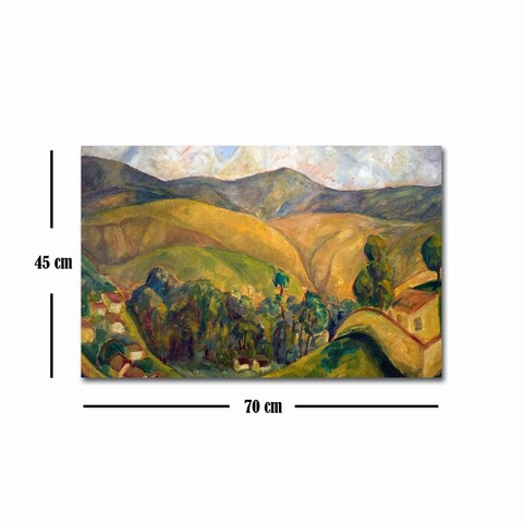 Tablou decorativ, FAMOUSART-057, Canvas, Dimensiune: 45 x 70 cm, Multicolor