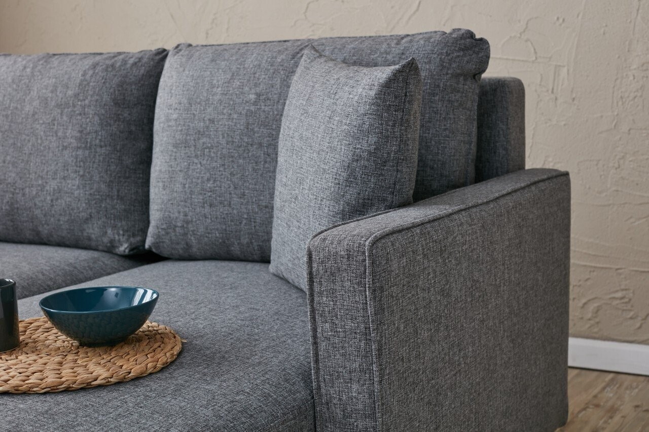 Canapea extensibila 3 locuri, Atelier del Sofa, 613LFS1109, Gri — imaginea 3