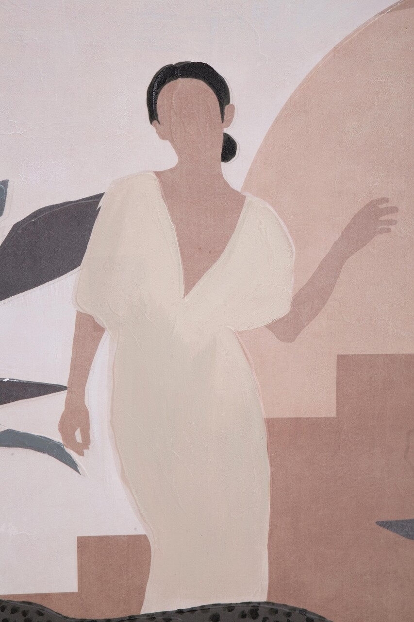 Tablou decorativ Lady -C, Mauro Ferretti, 80x100 cm, lemn pin/canvas pictat manual - 2 | YEO