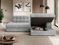 Coltar extensibil dreapta 3 locuri ELTAP, RT-84MO, Blezalt, 240x150x82 cm, lemn/poliester, gri deschis