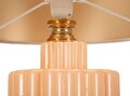 Lampa de masa Perly -D, Mauro Ferretti,  1 x E27, 40W, 40.5x69.5 cm, sticla/fier/textil, perla/auriu