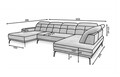 Coltar dreapta 6 locuri ELTAP, RT-10VER, Bretan, 350x205x107 cm, lemn/poliester, negru