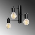 Lampa de perete Opviq Hexa, 30x40 cm, 3 x E27, 40 W, negru