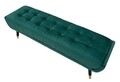 Bancheta Infinity, Mauro Ferretti, 141x41x43 cm, catifea, verde