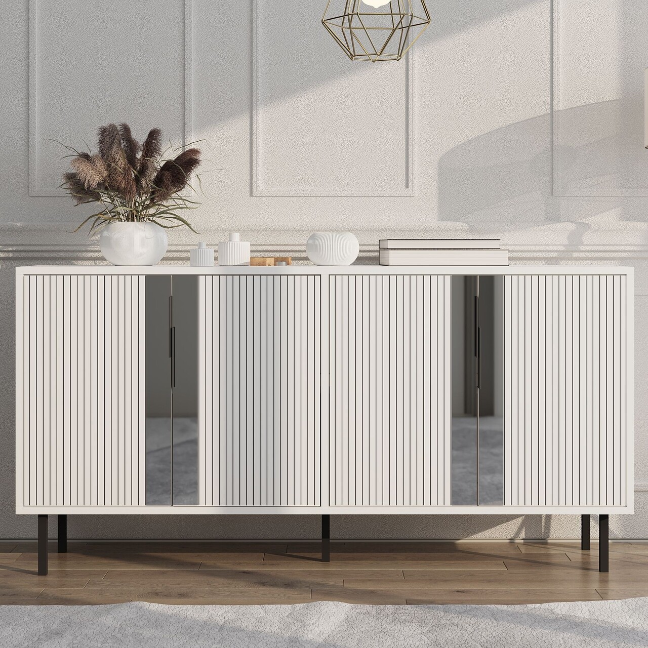 Consola, Odessa, Caresa, 150x75x36 cm, Alb - 1 | YEO