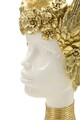 Figurina /sculptura decorativa  Athena, Mauro Ferretti, 17.5x17x38 cm, polirasina, alb/auriu