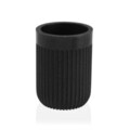 Suport periute si pasta de dinti Stria, Versa, 7.3 x 10.3 cm, polirasina, negru