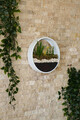 Decoratiune de perete, Beach Plum, Metal, Fier, Roz / Alb / Verde / Alb