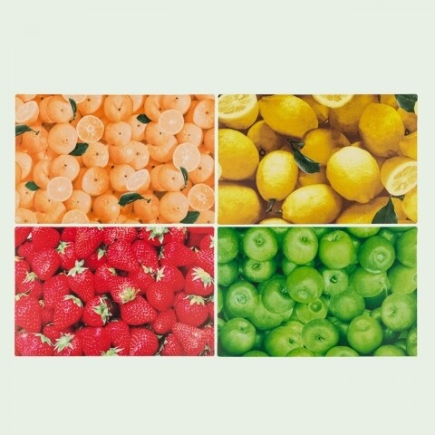 Set 4 suporturi farfurie Fruits