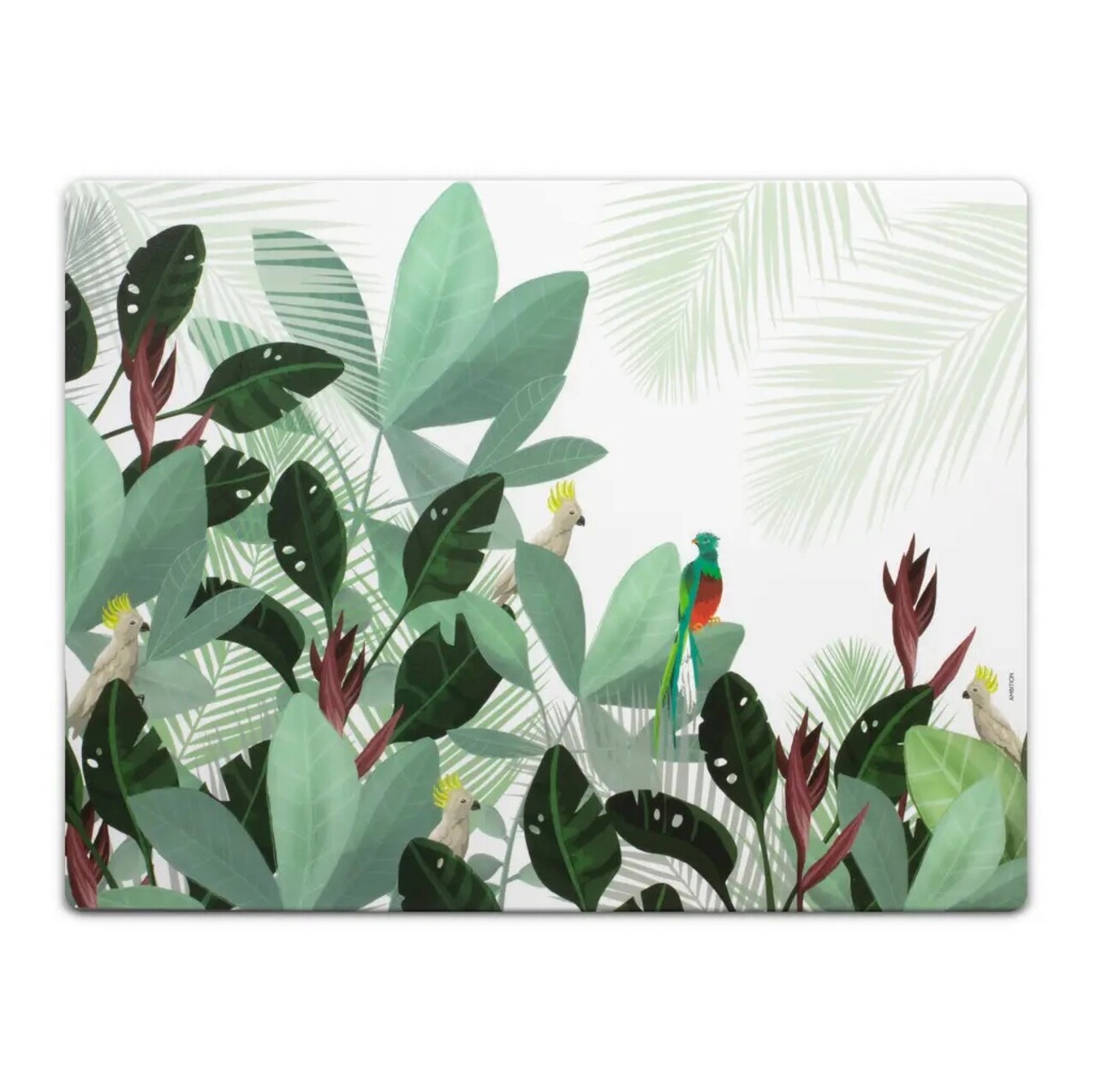 Suport pentru farfurie Paradise Jungle, Ambition, 40 x 30 cm, plastic/hartie, multicolor