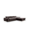 Coltar extensibil dreapta 3 locuri ELTAP, RT-22VE, Grayson, 278x205x92 cm, lemn/poliester, maro