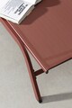 Sezlong cu roti Raul, Bizzotto, 68 x 195 x 101 cm, pliabil, aluminiu/textilena 2x1, rosu pepper