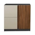 Dulap multifunctional, Tuvalle, Tuval 069, 90x90x47 cm, Antracit / Nuc
