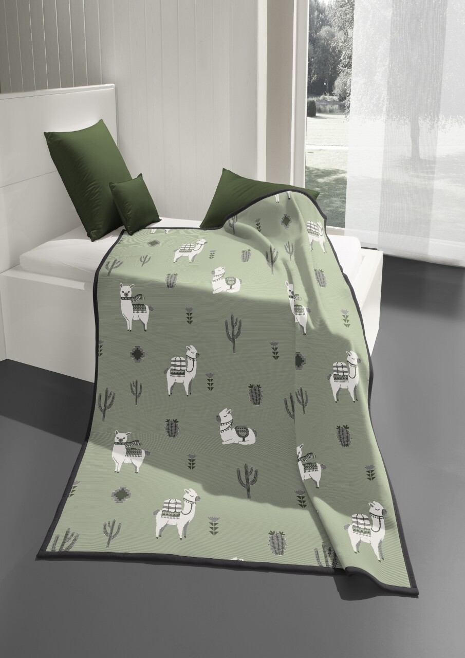 Patura Biederlack Cotton Home 8 Pako, 150x200 Cm, Verde