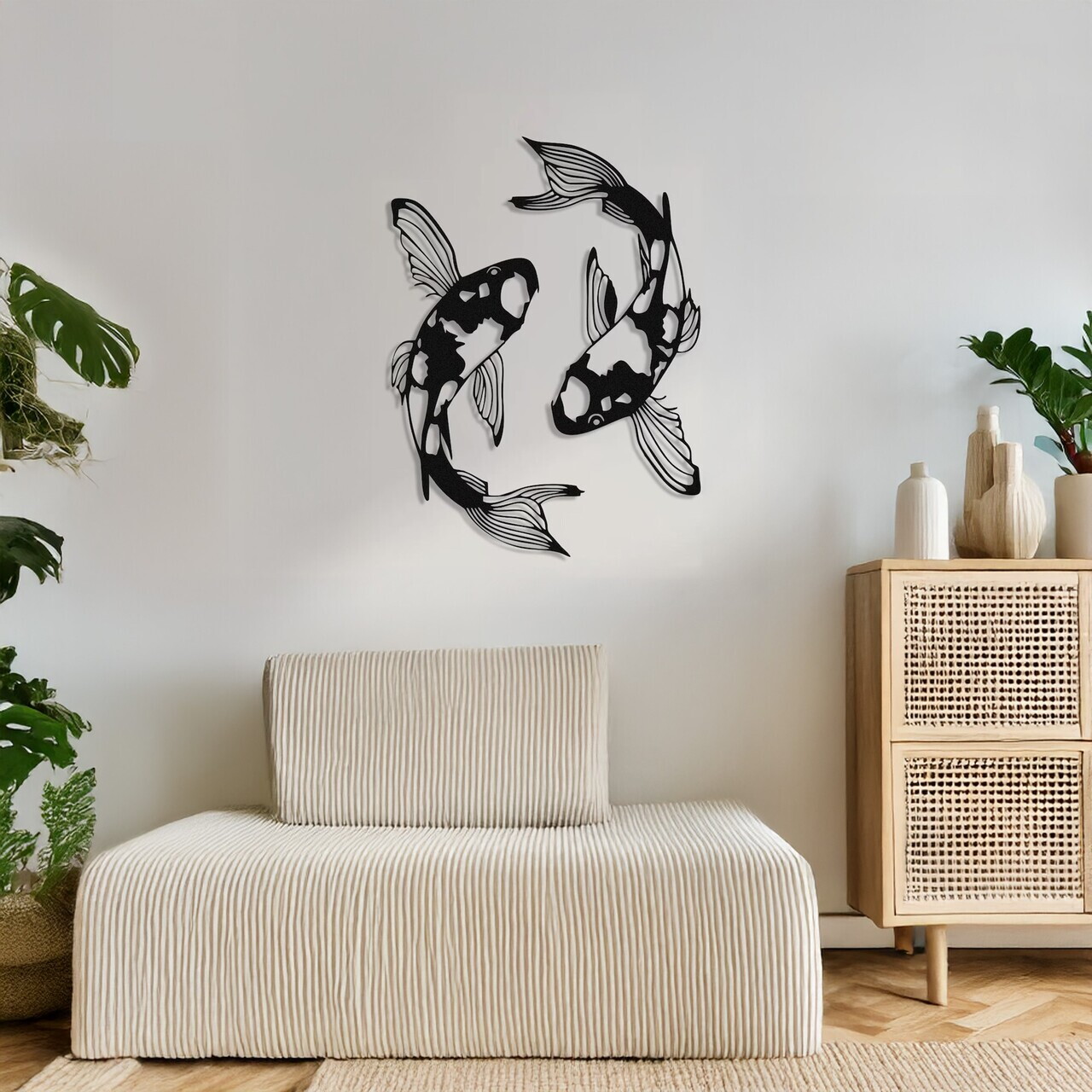 Decoratiune de perete, DCV-1014-MT, Dimensiune: 40 x 40 cm, Negru — imaginea 3