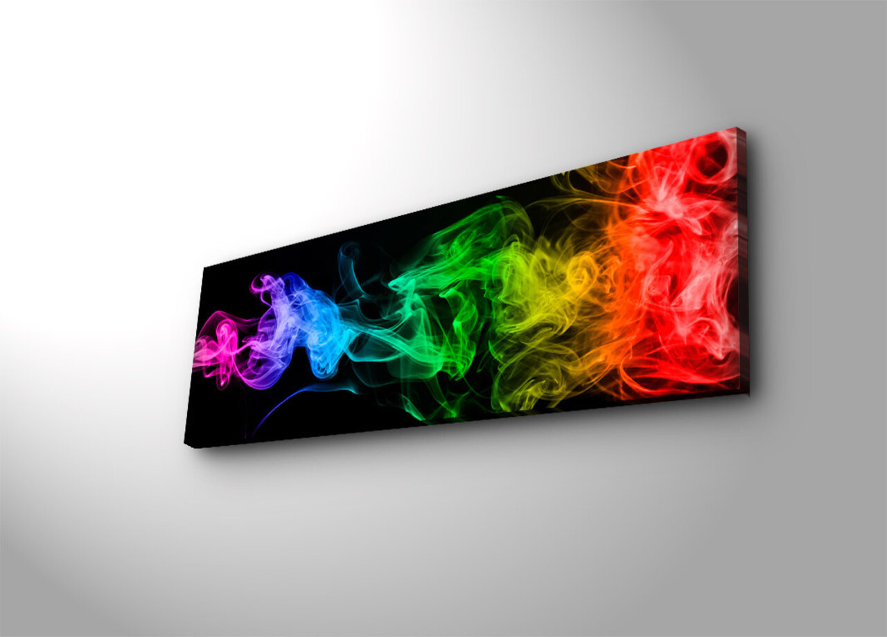 Tablou decorativ cu lumina LED, 3090DACT-67, 30 x 90 cm, Multicolor - view 2