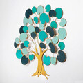 Decoratiune de perete, Lime Hazel, Metal, Dimensiune: 110 x 105 cm, Multicolor