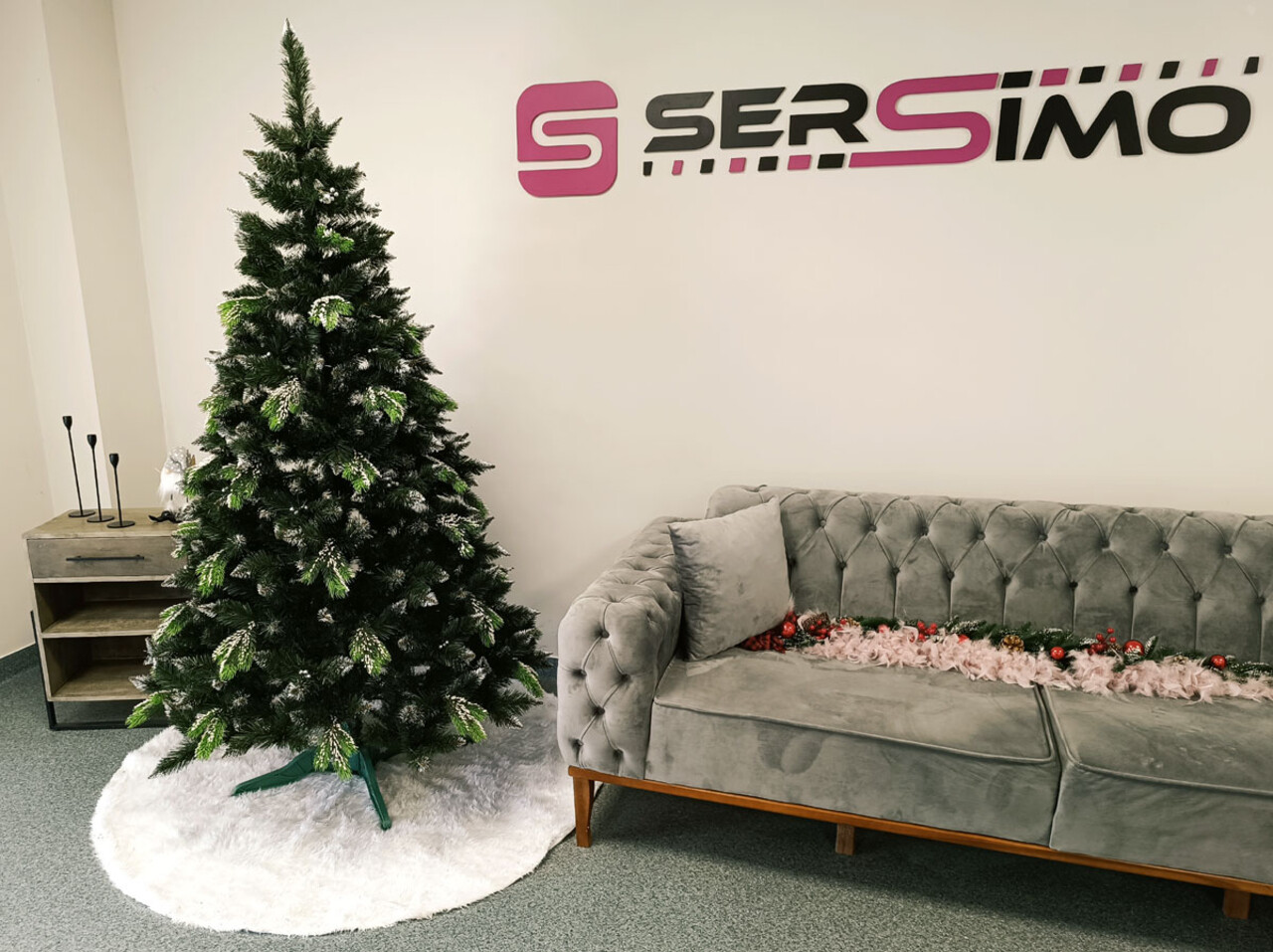 Brad artificial Christmas Deluxe by Sersimo, Diamant, 2D+3D, 200cm — imaginea 12