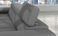 Coltar extensibil stanga 4 locuri ELTAP, Armd-84, Armando, 289x203x85 cm, lemn/poliester, gri