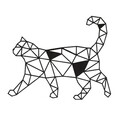 Decoratiune de perete Cat, Maison in Design, 46 x 37 cm, otel