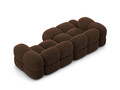 Coltar stanga 3 locuri, Loretto, Cosmopolitan Design, 250x147x68 cm, catifea, ciocolata