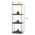 Corp biblioteca, Neostill, Aqua 3, 40x120x35 cm, Sticla temperata, Natural