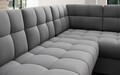 Coltar extensibil stanga 5 locuri ELTAP, LT-04SO, Blewett, 299x198x82 cm, lemn/poliester, gri