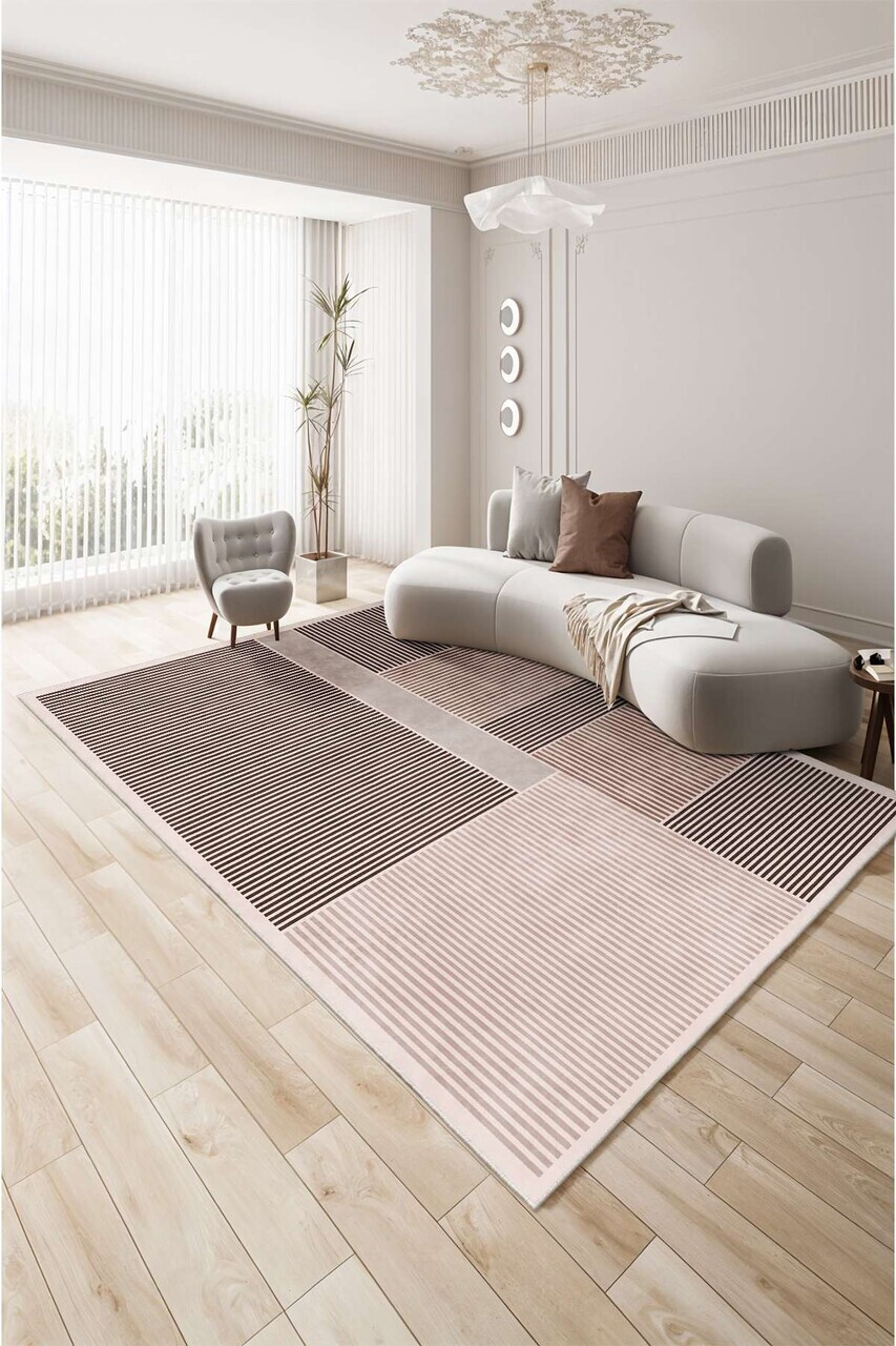 Covor, Sftkece030, 80x200 cm, Poliester, Maro — imaginea 3
