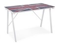 Birou Young British, Bizzotto, 113 x 58 x 73 cm, otel/sticla temperata