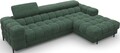 Coltar extensibil dreapta 3 locuri ELTAP, RT-35AMO, Felro, 285x181x93 cm, lemn/poliester, verde inchis