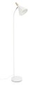 Lampadar Brill, Bizzotto, 31x20x148 cm, 1 x E27, 25W, otel/lemn de pin, alb