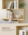 Corp biblioteca cu 6 rafturi, Vasagle, 70x24x190.5 cm, PAL, natural