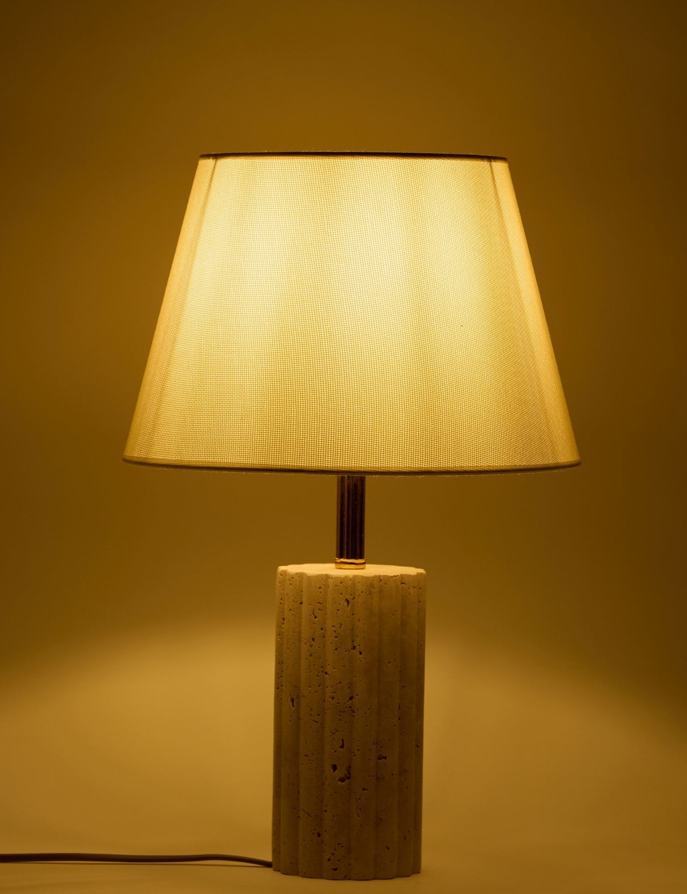 Lampa de masa, Opviq, 377KLT1117, Crem / Aur