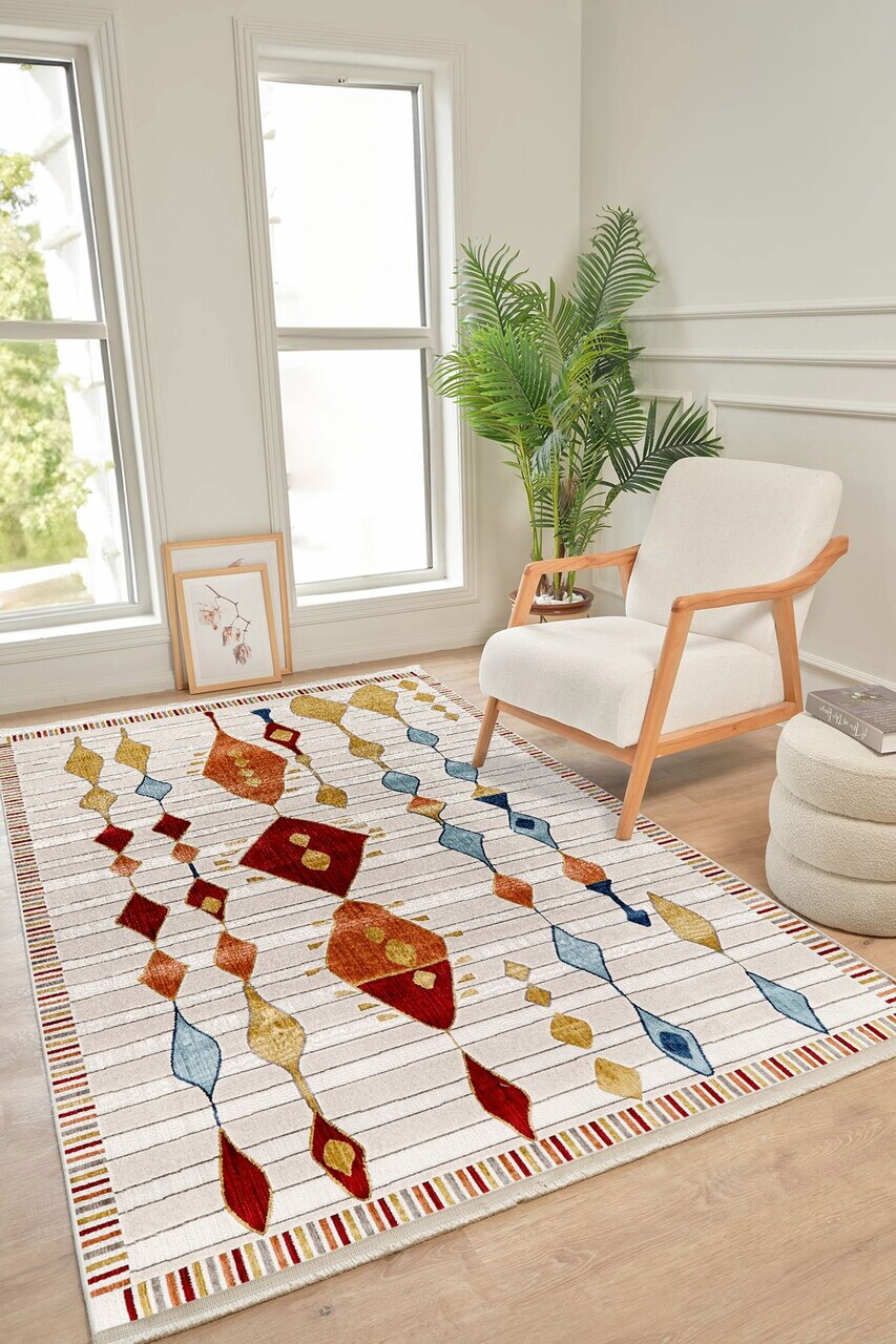 Covor, Colorıum Co007, 80x150 cm, Poliester, Multicolor
