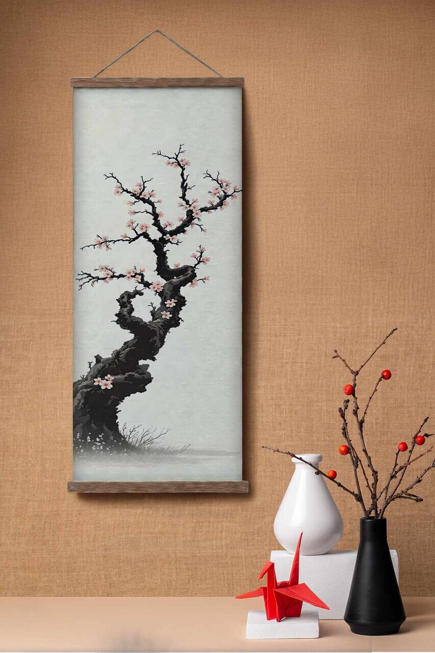 Tablou decorativ, ARTJPNPSTRDK12, Lemn masiv, Pictura pe canvas, Multicolor - view 2